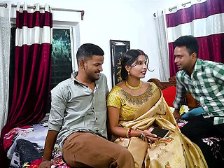 DESI MALLU BHABHI HADCORE THREESOME SEX WITH HER LOCAL TWO DEBAR WHEN SHE WAS ALONE AT HOME FULL MOVIE ( HINDI AUDIO )