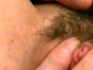 Fantastic Masked MILF with Hairy Pussy Fucked and Cummed in Mouth by Huge Amateur Cock