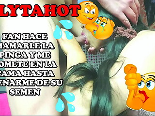 le mamo la verga a uno de mis fans y me lo mete sin cond&oacute_n y me deja llena de semen