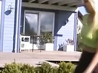 Blonde German amateur rides dick hard with smiling face