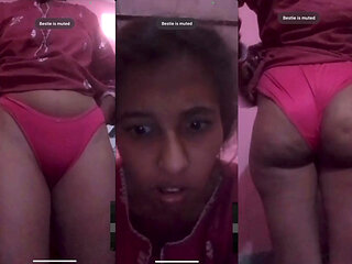 Pakistani girl shows off her boobs and panties in front of her boyfriend