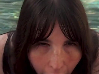 Blowjob & Ass Eating in the Pool - BBW Gets Big Booty Licked - Paige Steele, Steve Rickz