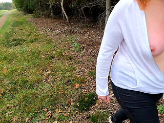 She Gets Tit Slapped During Hiking Tour