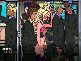 A stranger on the subway teaches her how to have a public orgasm.