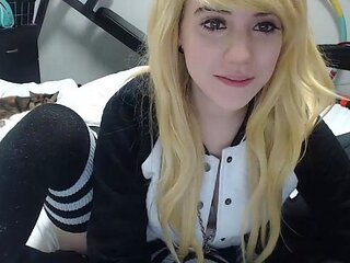 Curly Blonde Teen Records Solo Dildo Masturbation More at