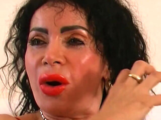 This Slutty MILF Shows Us Her Ass and Masturbates for Us in Front of the Camera