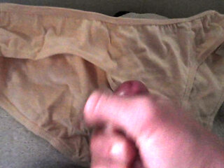 Big load on Step moms panties!!