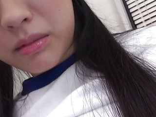 Japanese teen Tomomi Motozawa blows a cock and a man's tongue deep in her hot pussy uncensored.