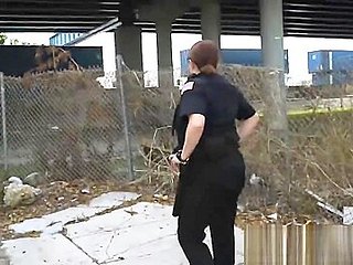 A female police officer found a black guy without any ID