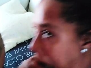 Amateur ebony big cock fucking and facial finale