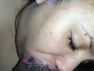 Pov This Sluts Big Tongue, Licks The Cock From Top To Bottom, Leaving The Cuckold Very Excited