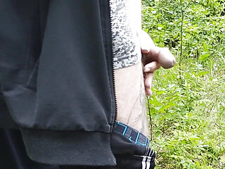 Mother-in-law Sucks My Dick in a Park and Swallows Cum