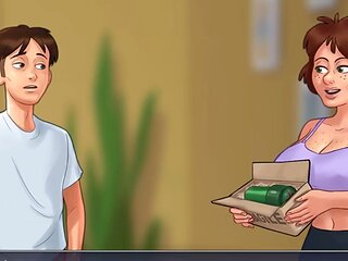Sexy big-boobed teen plays hide and seek in summertime saga by MissKitty2K