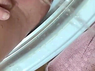 Washing Hand in His Pee and Pee on His Dick Next He Pee on My Boobs and Clit