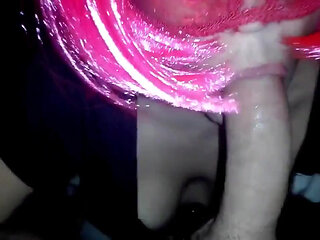 Hot maid sucking cocking and ending up in the tail