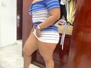 Camera catches hot maid Katrina4deluxe in a short sundress