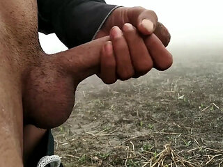 Big Cock Showing on Open Area