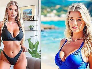 Busty Beautifull Blonde Chrismas Sex Alice Wild