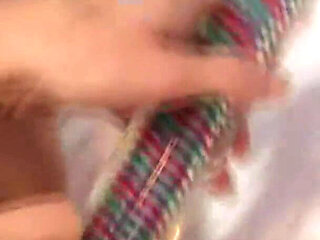 Seductive Brunette Babe Pleasures Herself with Dildo