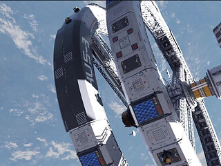 Hot blonde Meta in Nexus 3 Orbit Hardcore anal fuck & deep throat in futuristic VR world