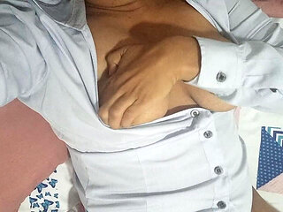 My Little Masturbation in Bed with Spurting Orgasms