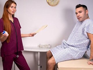 Stella Luxx gives a stunning handjob for a horny Tyler Drake