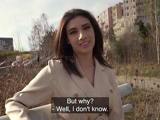 Dark haired girl with a round ass needs hard cock