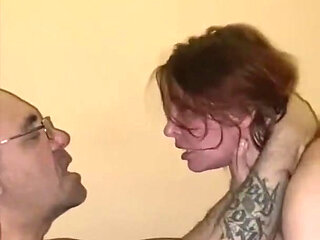 Friday evening 2 - slave girl humiliation - smoking, spitting, face slapping, rough tits play, facefucking