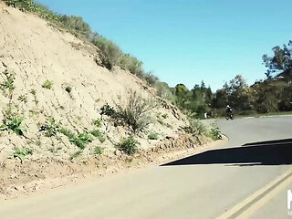 Riley Reign Shocked Hitchhiker Fucked Hard in Car - Blonde MILF Big Ass Doggy Style POV