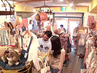 Risky Thrill, Bold Encounter with a Charming Shop Assistant After a Risky Moment - Scene1