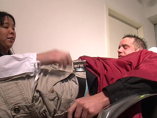 Brunette German Hot Mom Housewife with Bubble Butt Takes