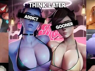 Hot 3D redhead licking a pussy while getting fucked