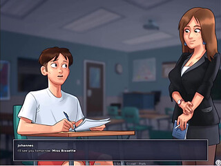 Summertime Saga - Miss Bissette Sex Scene