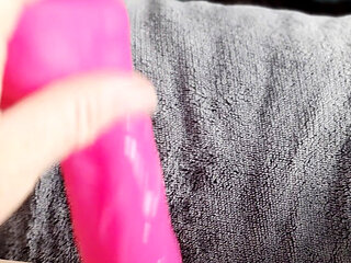 Redhead Fucks Pussy in Front of Mirror Talking Dirty Squirting