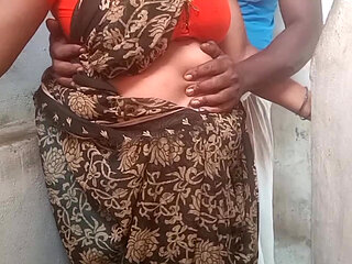 Village priyanka aunty outdoor  blowjob