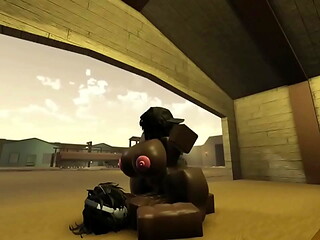 Fat Ass black bitch let me fuck people train ride (Roblox porn)