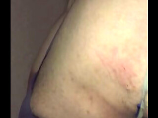 Chastity chubby cums like a sissy