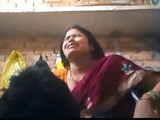 Hot Indian Mom Fucks Stepson in Bathroom - Asian Maid Mature Sex