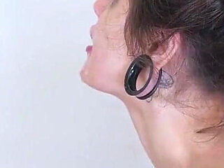 Tiny Cum Slave Plays with Thick Load While Getting Caned