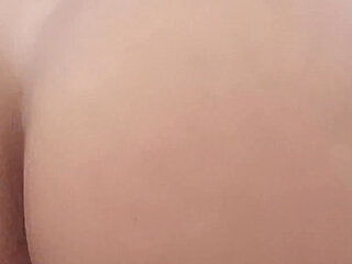 Hotmilf in Red Assfucked and Creampied by the Garden