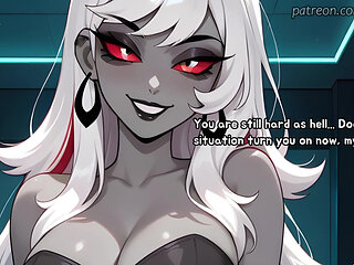 Carmilla Carmine caught her employee masturbating in the office (Dildo JOI)