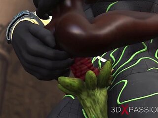Anubis and Egypt's doggystyle movie by 3DXPassion