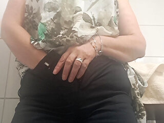 a moment of passion in the quick bathroom