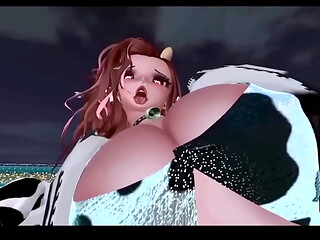 3D HQ Solo POV Big Tits Breast Expansion cowgirl wSound added