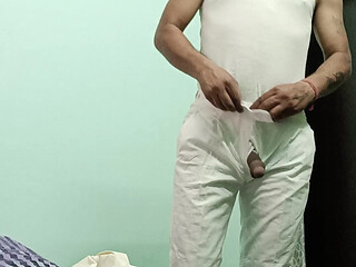 indian desi man sex and show shower shoe and masterbationg