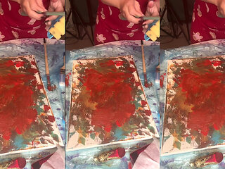 In Big Eyeglasses Asmr Acrylic Art Bloom in the Mist Part 2