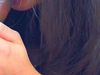 Sensual Mouth Game with Masked Latina - HD Close-up