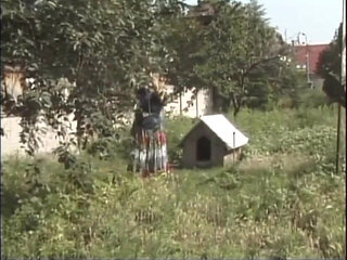 Chubby big boobs blonde milf fucking in dogging position