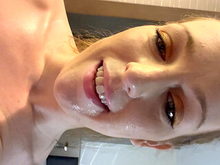 JOI - Cum Covered Slut Dirty Talks Your Load Out of Your Cock and Onto Her Face