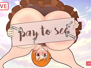 teaser WEBCAM-STREAMER NAMI GOT FUCKED ! One Piece (Hentai 2025 )